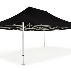 Vouwtent 6 m x 4 m (zwart/excl.gewichten)