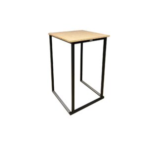 kubo statafel zwart + bamboo topblad indoor