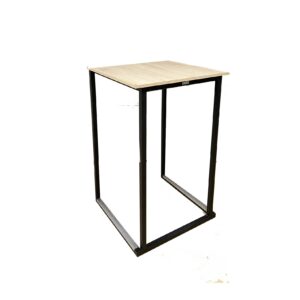 Kubo statafel zwart + oak melanine indoor