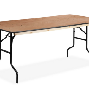 Rechthoekige tafel 183 cm x 70 cm (licht bruin)
